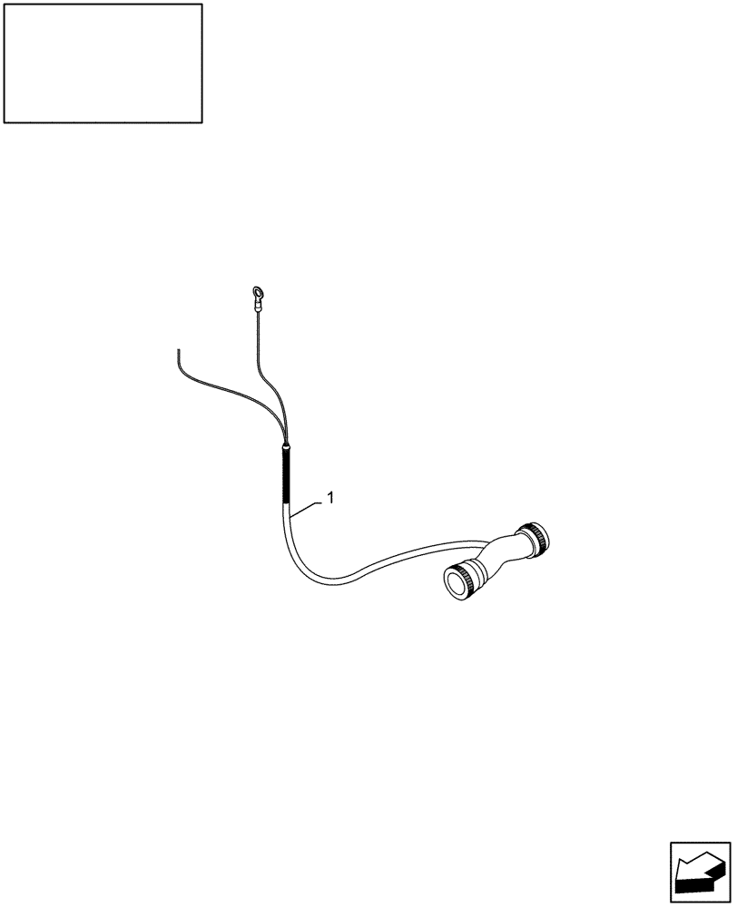 Схема запчастей Case IH LB433S - (18.84111712[01]) - DIA : VIRTUAL TERMINAL POWER SUPPLY CABLE (18) - ACCESSORIES