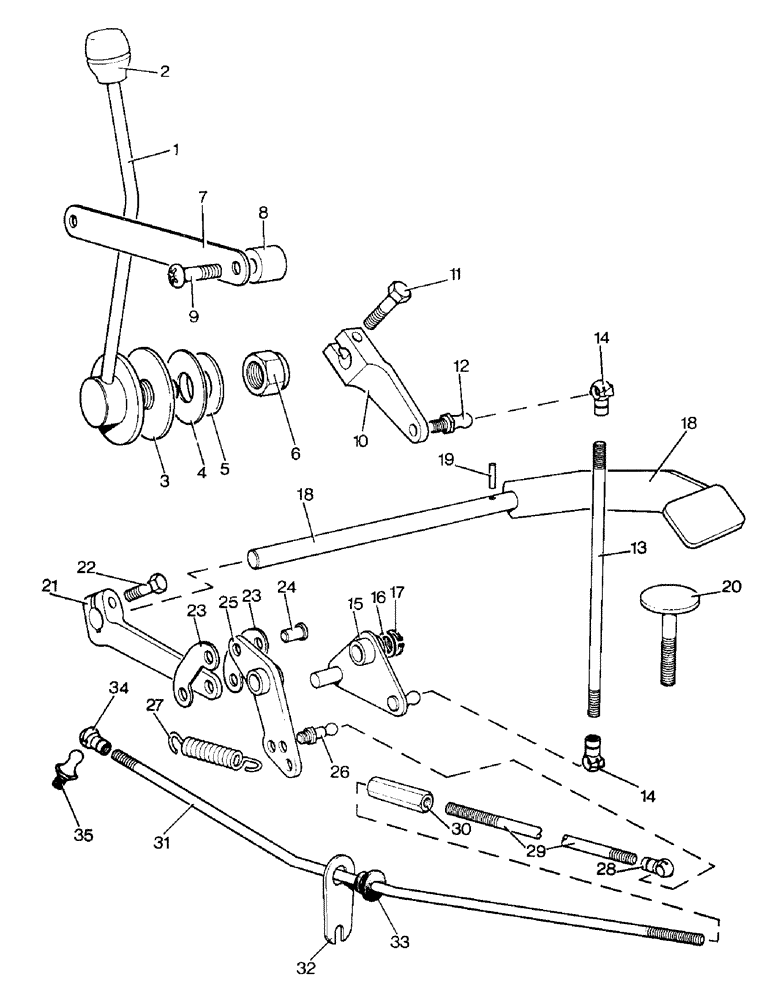 Схема запчастей Case IH 996 - (F02-1) - ENGINE CONTROL AND INSTRUMENTS, ENGINE THROTTLE CONTROLS, 990Q, 995Q, 996Q, 990SK, 995SK, 996SK Engine Controls & Instruments