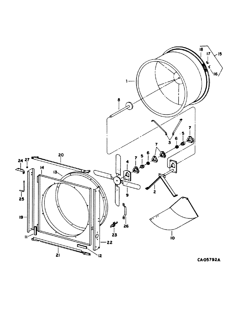 Схема запчастей Case IH 1420 - (06-01) - COOLING, ROTARY AIR SCREEN Cooling