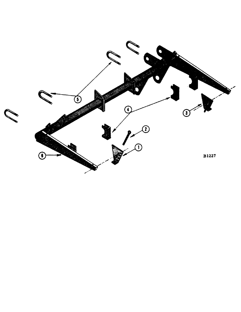 Схема запчастей Case IH 1060 - (082[1]) - HEADER SUPPORT TORQUE TUBE (58) - ATTACHMENTS/HEADERS