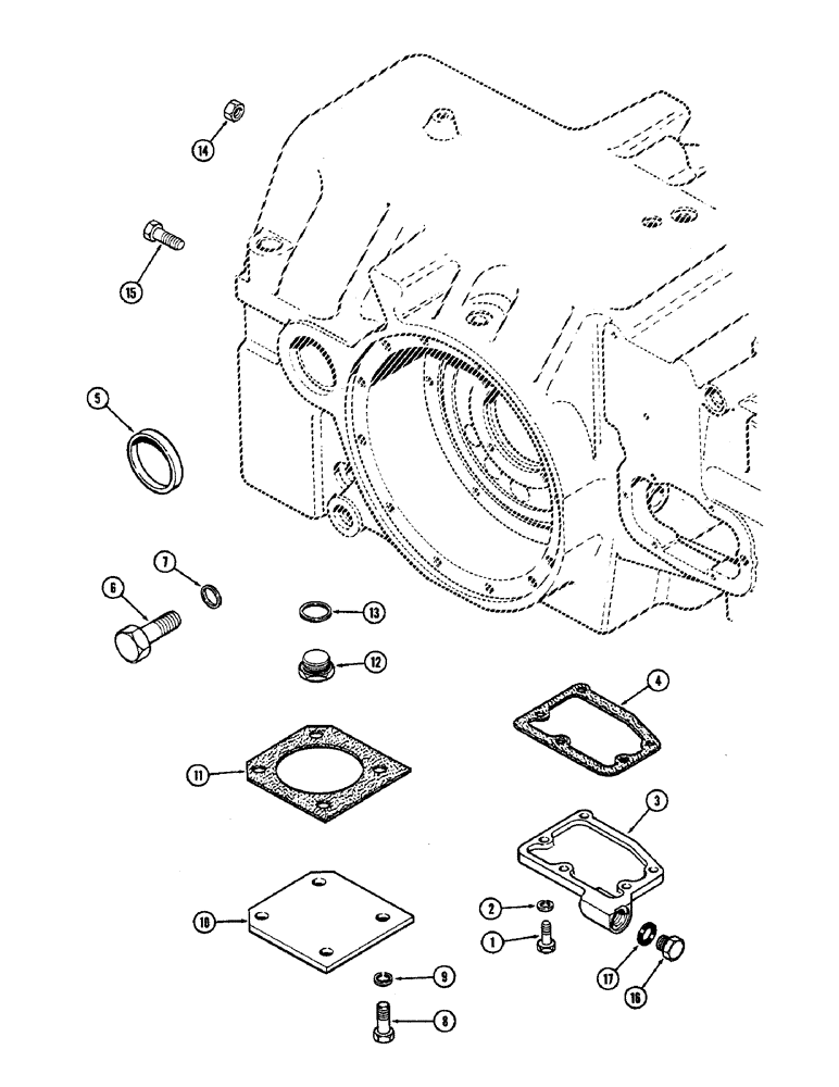 Схема запчастей Case IH 2590 - (6-172) - TRANSMISSION COVERS AND HYDRAULIC CIRCUITRY, USED WITHOUT HITCH (06) - POWER TRAIN