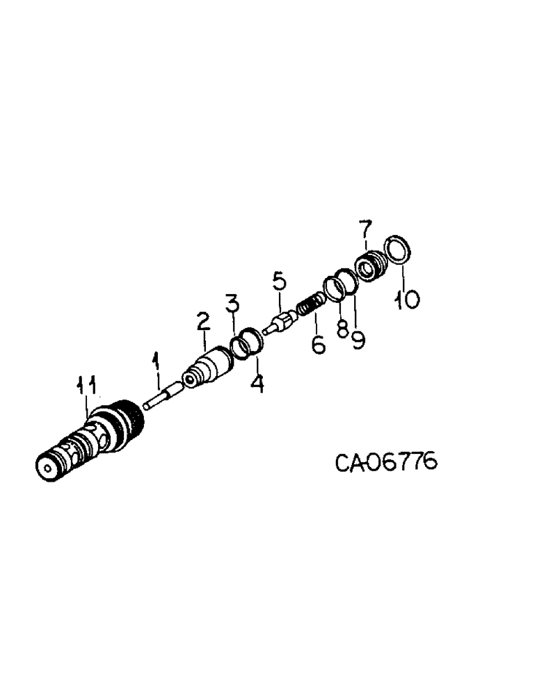 Схема запчастей Case IH HYDRO 186 - (10-27) - HYDRAULIC, DROP VALVE ASSY (07) - HYDRAULICS