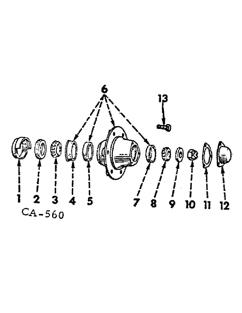 Схема запчастей Case IH 5088 - (14-01) - SUSPENSION, FRONT WHEEL HUB, BEARINGS AND CAP, TRACTORS WITH ADJUSTABLE STANDARD TREAD FRONT AXLE Suspension