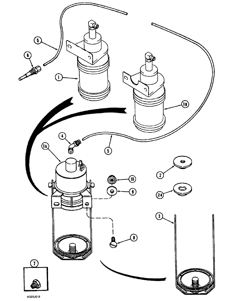 Схема запчастей Case IH 1666 - (2-18) - ETHER STARTING SYSTEM (01) - ENGINE