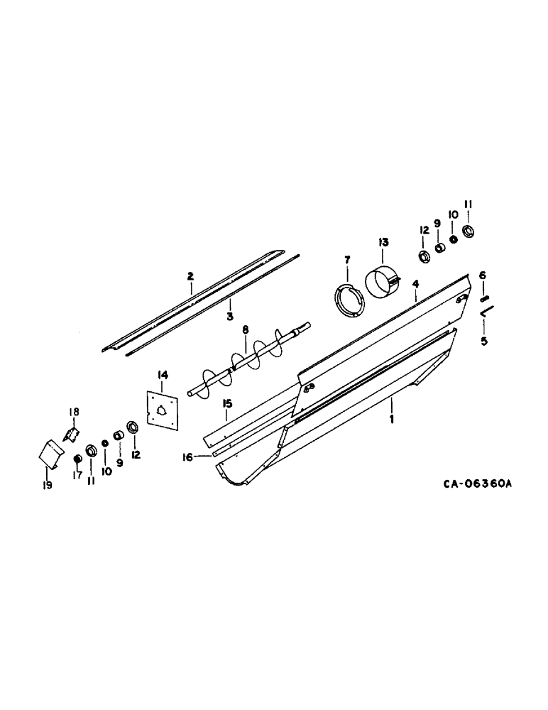 Схема запчастей Case IH 1470 - (25-09) - GRAIN AND TAILINGS ELEVATORS, TAILINGS AUGER TROUGH Elevators