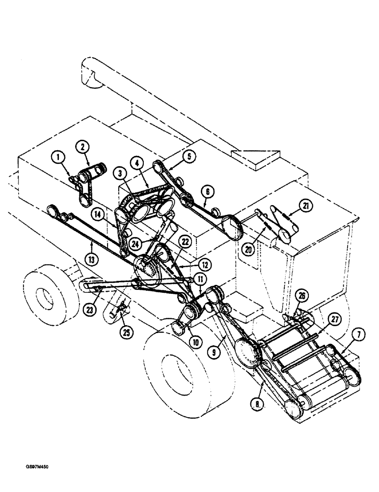 Схема запчастей Case IH 1660 - (1-18) - PICTORIAL INDEX, BELTS (00) - PICTORIAL INDEX