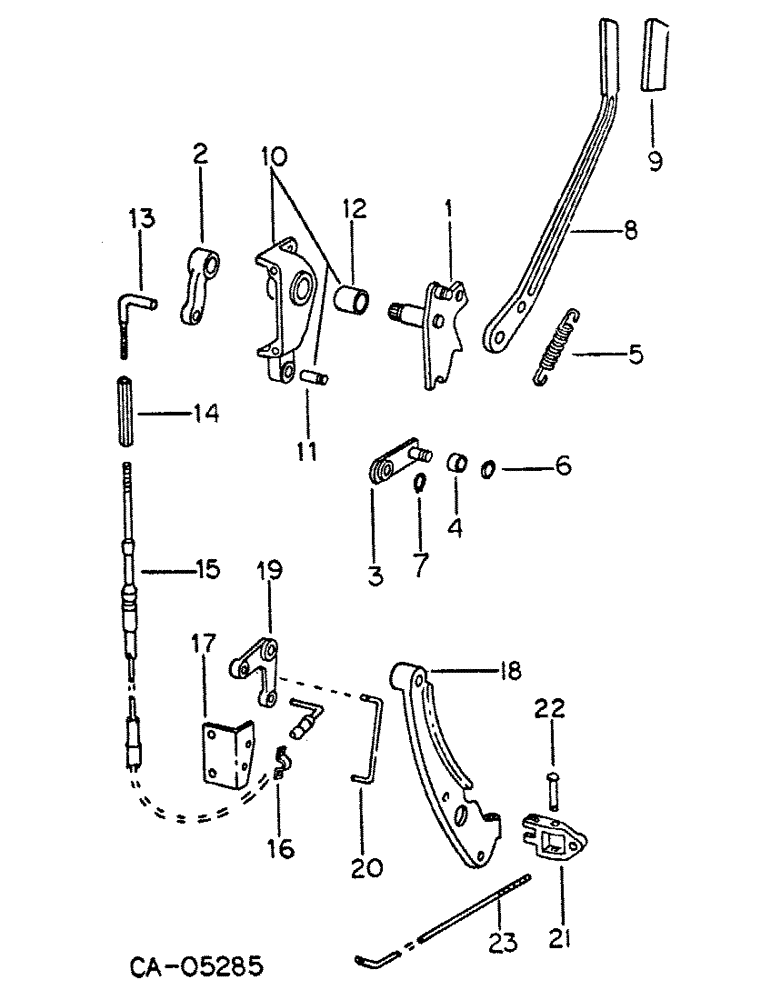 Схема запчастей Case IH 1586 - (07-27) - DRIVE TRAIN, TORQUE AMPLIFIER CONTROLS (04) - Drive Train