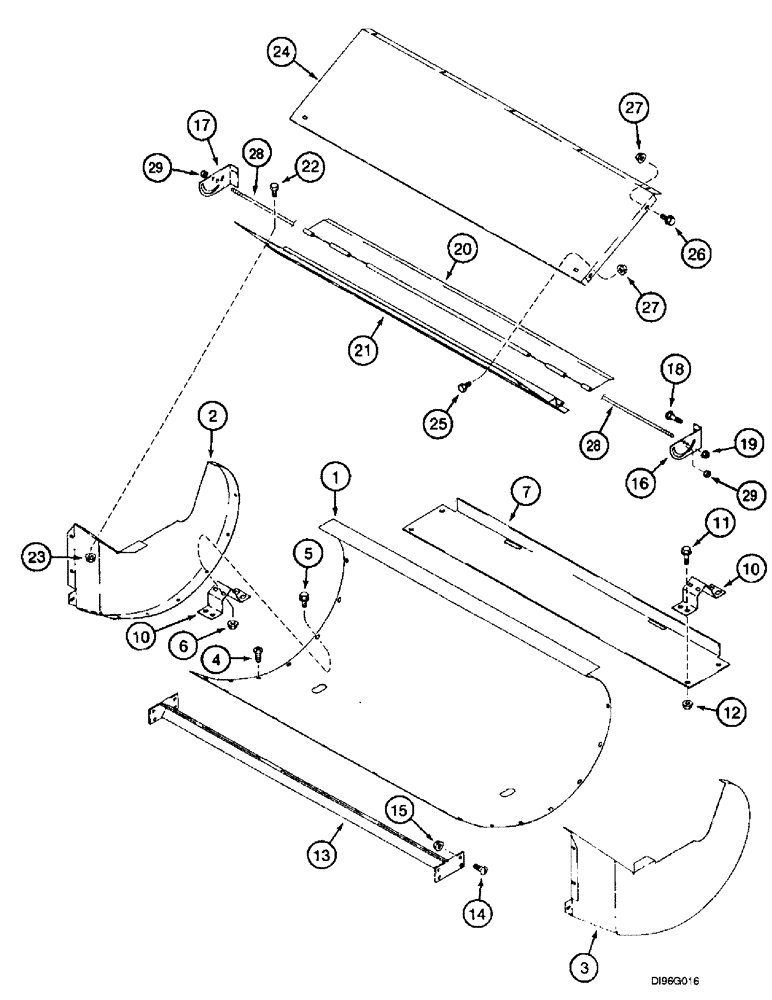 Схема запчастей Case IH 2166 - (9C-08) - CLEANING FAN, HOUSING (15) - BEATER & CLEANING FANS