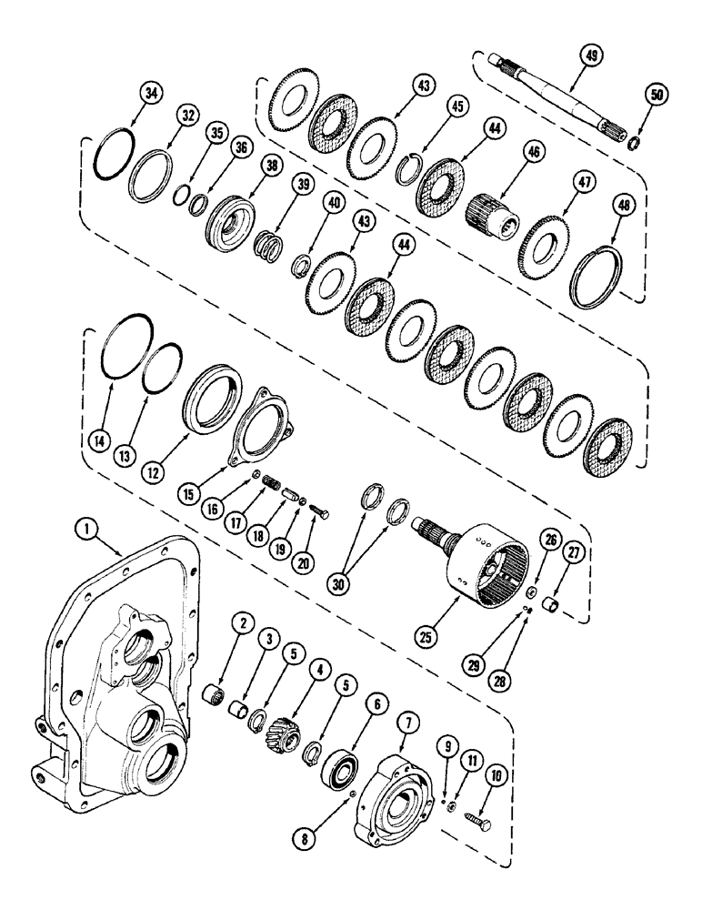 Схема запчастей Case IH 2096 - (6-226) - PTO CLUTCH AND BRAKE (06) - POWER TRAIN