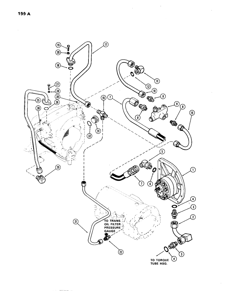 Схема запчастей Case IH 1270 - (199A) - HYDRAULICS, RIGHT HAND STANDARD REMOTES, W/ OPTIONAL LEFT HAND, FIRST USED TRANSMISSION S/N 2414447 (08) - HYDRAULICS