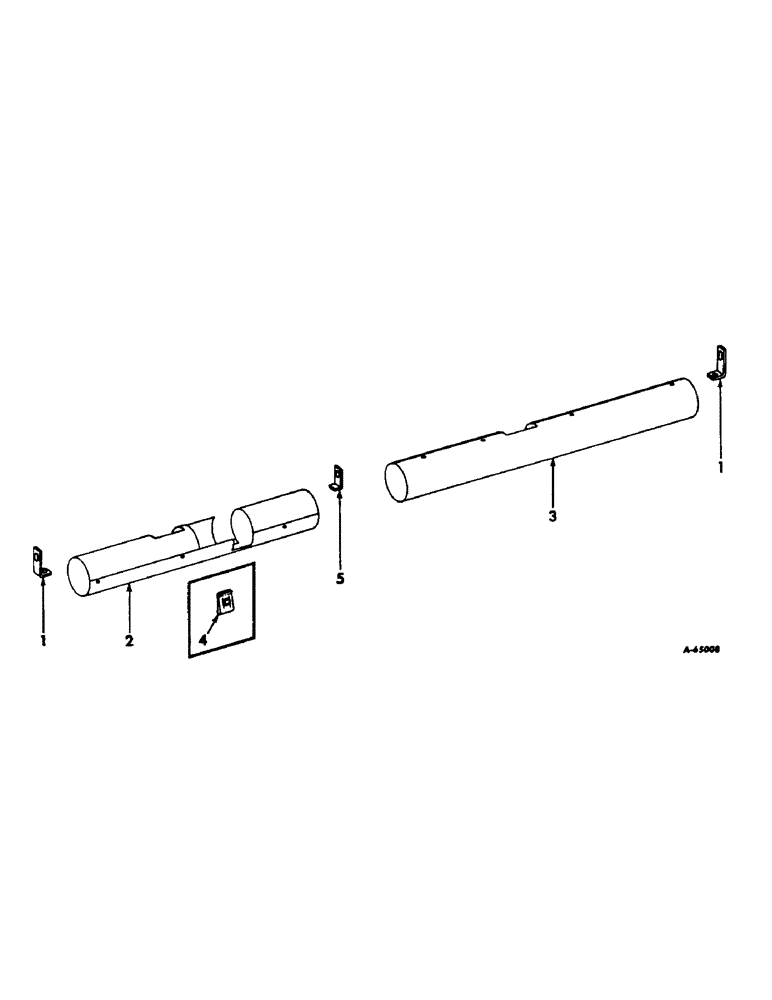 Схема запчастей Case IH 303 - (264) - AXLE FINAL DRIVE SHAFT SHIELDS (88) - ACCESSORIES