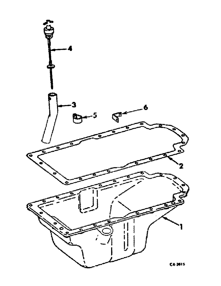 Схема запчастей Case IH D-239 - (D-13) - CRANKCASE OIL PAN 