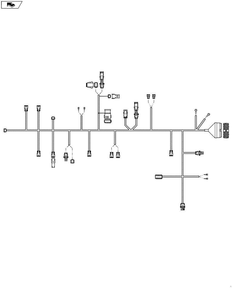 Схема запчастей Case IH 4420 - (12-022) - HARNESS, FRAME (06) - ELECTRICAL