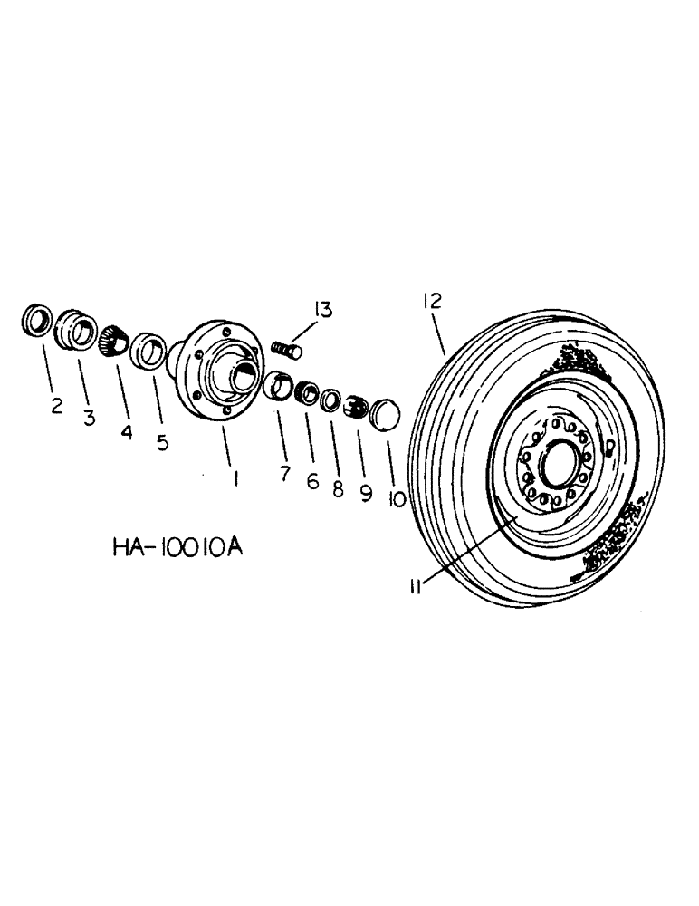 Схема запчастей Case IH 4600 - (A-08) - 4600 VIBRA SHANK, WING TYPE, MAIN FRAME WHEEL AND HUB 