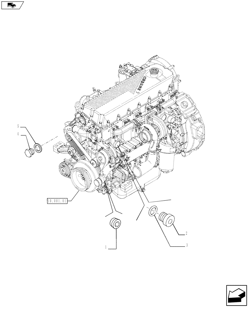 Схема запчастей Case IH F2CFE613A A017 - (10.408.02) - HEAT EXCHANGER - ENGINE (504051325 - 504088291 - 504088292) (10) - ENGINE