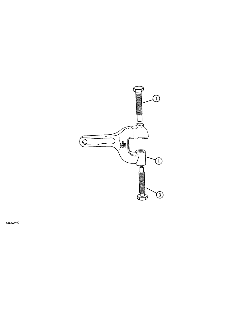 Схема запчастей Case IH 1490 - (9-096[A]) - KNIFE SECTION RIVETING TOOL (03) - CHASSIS/MOUNTED EQUIPMENT