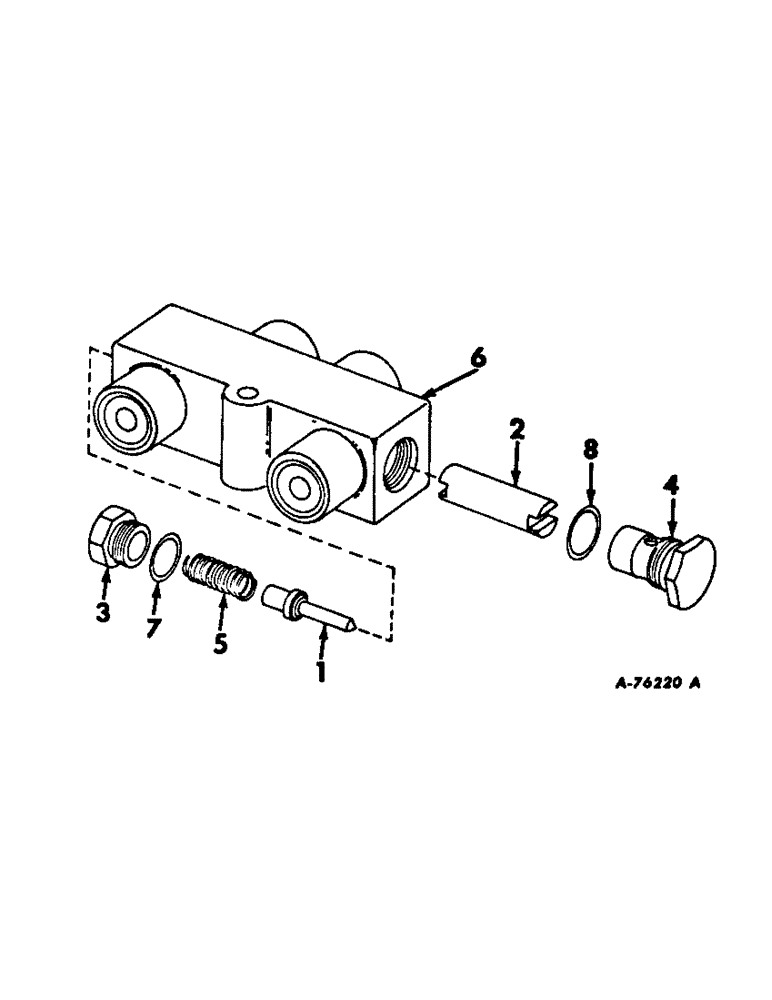 Схема запчастей Case IH 403 - (221) - PLATFORM AUTOMATIC CONTROL LOCK OUT VALVE (58) - ATTACHMENTS/HEADERS