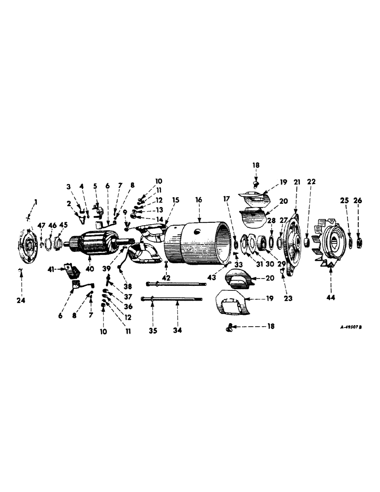 Схема запчастей Case IH 660 - (092) - ELECTRICAL SYSTEM, GENERATOR, DELCO-REMY, REGULAR DUTY (06) - ELECTRICAL SYSTEMS