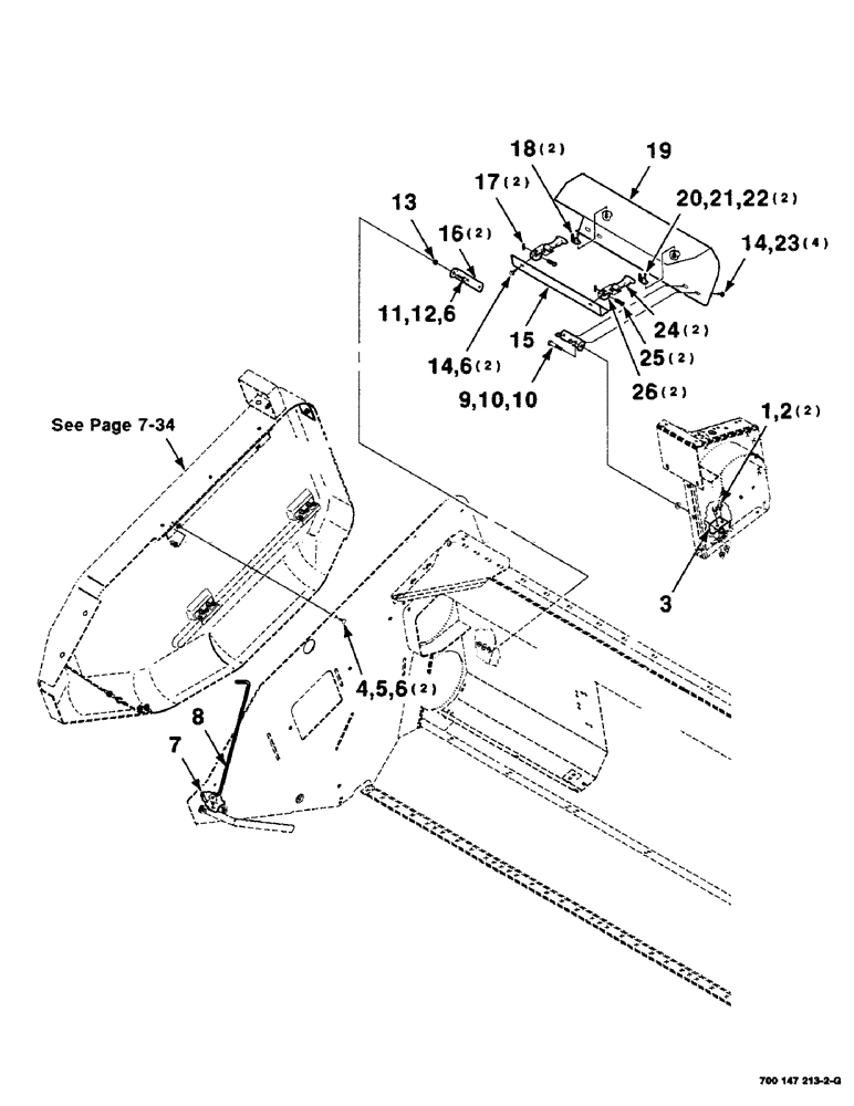 Схема запчастей Case IH SC414 - (7-30) - SHIELDS AND MOUNTING ASSEMBLIES - RIGHT (SC414) (09) - CHASSIS