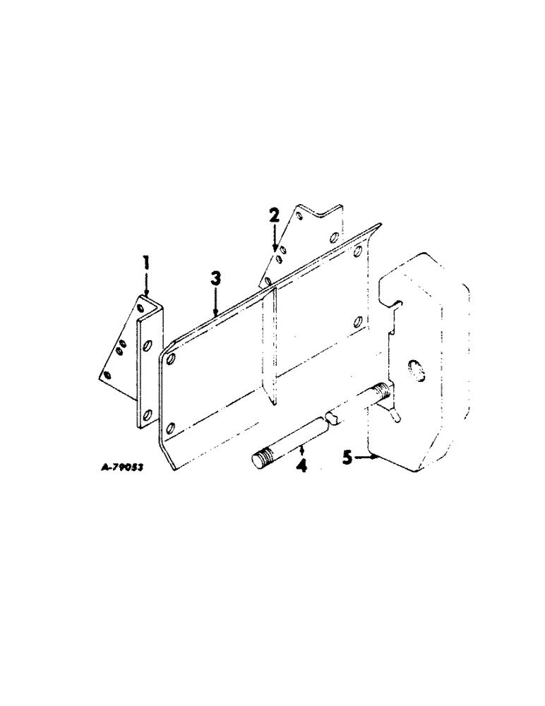 Схема запчастей Case IH 504 - (275[A]) - MISCELLANEOUS EQUIPMENT, FRONT END WEIGHT BRACKET AND WEIGHTS, INTERNATIONAL TRACTORS WITH BACKHOE Miscellaneous Equipment