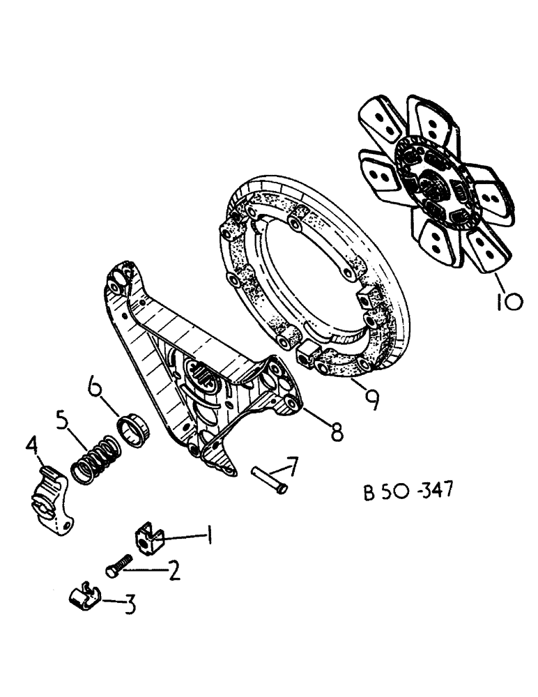 Схема запчастей Case IH 385 - (00C13) - CLUTCH, 484/5719 & UP, 385485/7000 & UP, 248/692 & UP (04) - Drive Train