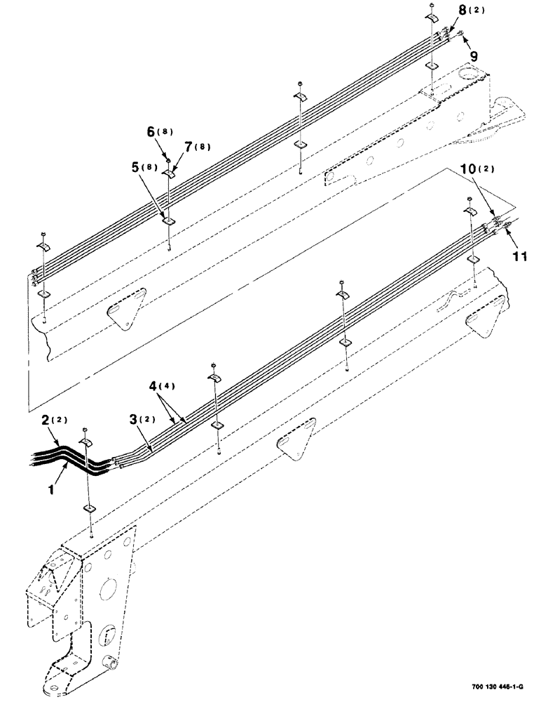 Схема запчастей Case IH 8315 - (8-02) - HYDRAULIC ASSEMBLY, TONGUE (08) - HYDRAULICS