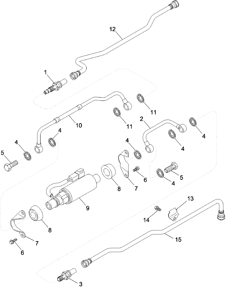 Схема запчастей Case IH 620 - (03-02) - PUMP, FUEL TRANSFER (02) - FUEL SYSTEM