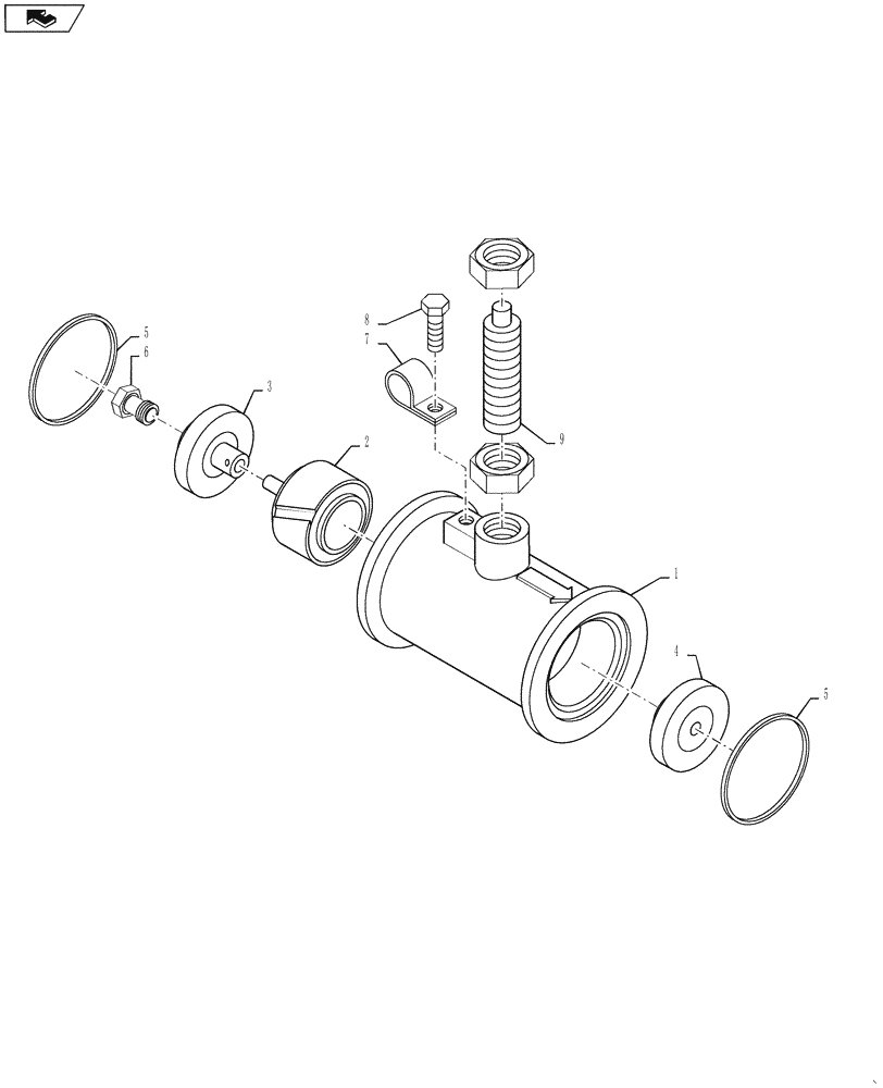 Схема запчастей Case IH 4420 - (09-018) - FLOWMETER RFM 60 Liquid Plumbing