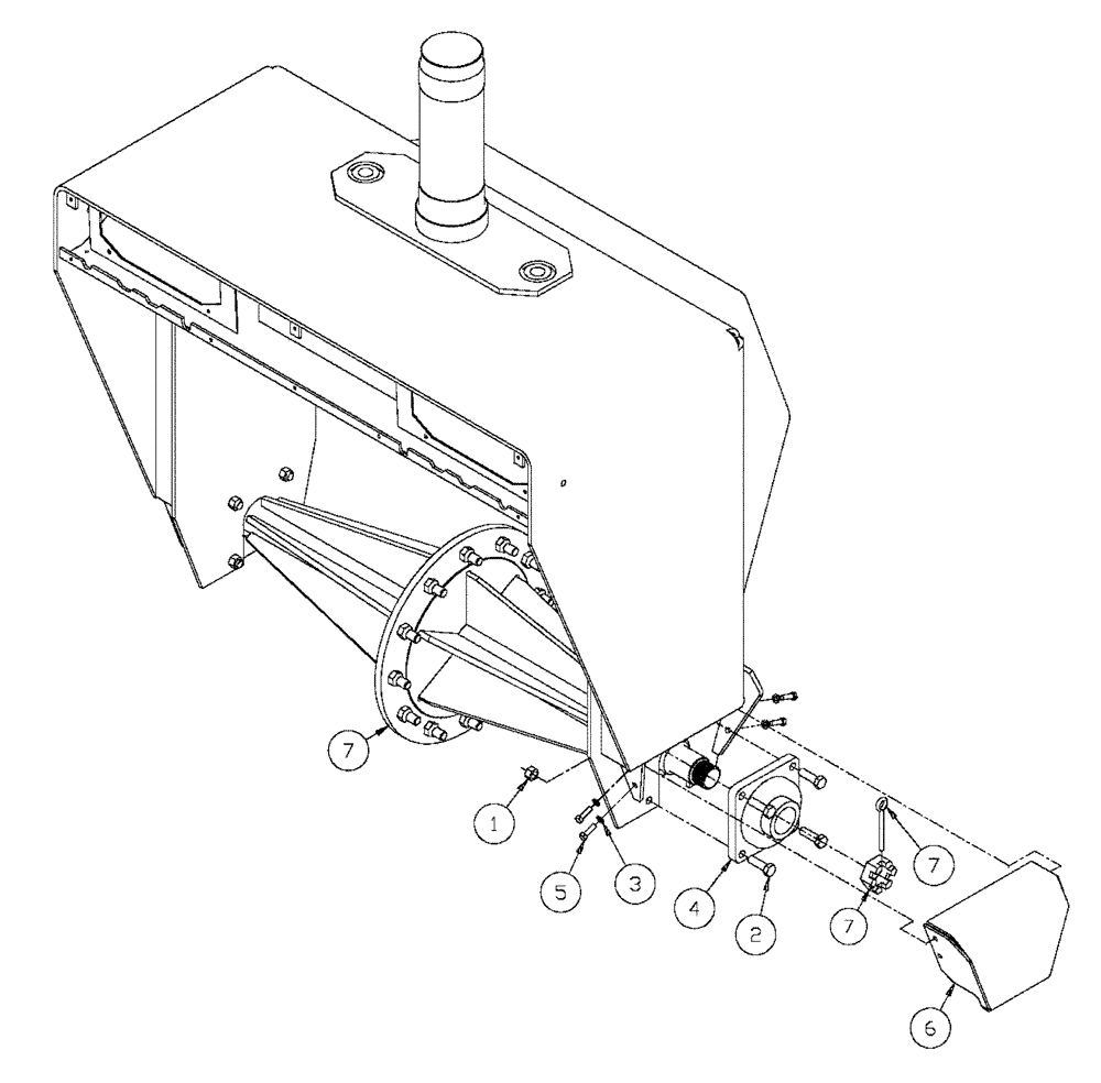 Схема запчастей Case IH FLX3330B - (04-001) - FRONT AXLE ASSEMBLY Frame & Suspension