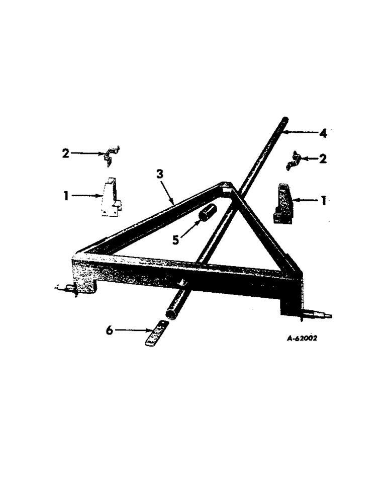 Схема запчастей Case IH VARIOUS - (B-084) - REAR FRAME AND REACH POLE 