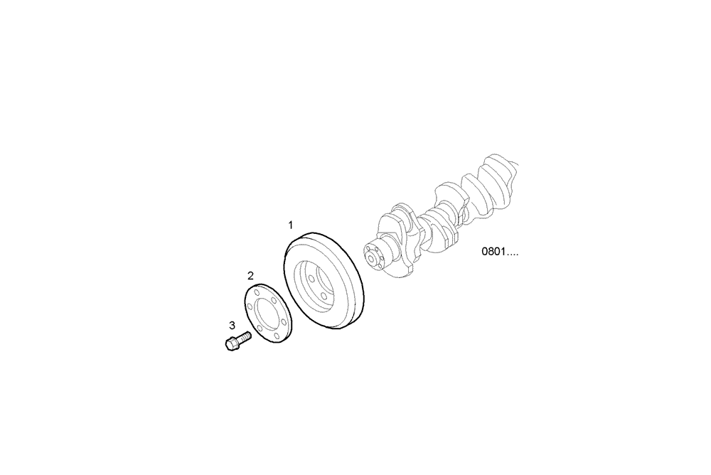 Схема запчастей Case IH F3CE0684A E001 - (0840.042) - VIBRATION DAMPER 