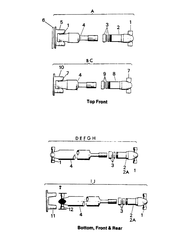 Схема запчастей Case IH STEIGER - (04-35) - DRIVESHAFTS - SPICER STYLE (04) - Drive Train