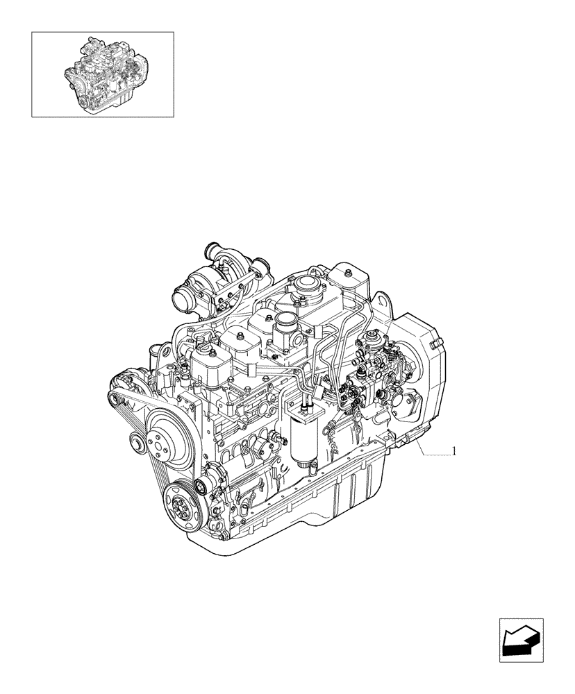 Схема запчастей Case IH F4GE9684C J600 - (0.02.1[01]) - ENGINE (504124795) 