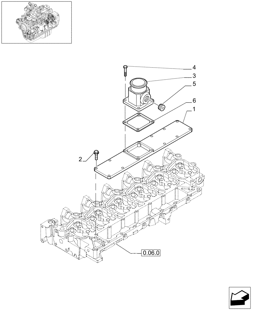 Схема запчастей Case IH F4GE9684B J601 - (0.07.1[01]) - INTAKE MANIFOLD (504069562-504180402) 