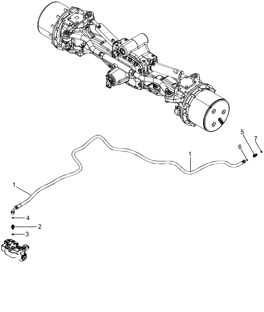 Схема запчастей Case IH MAGNUM 335 - (05-07) - HYDRAULIC SYSTEM - CLASS V - MFD DIFFERENTIAL LOCK - MAGNUM 275, 305 AND 335 (05) - STEERING