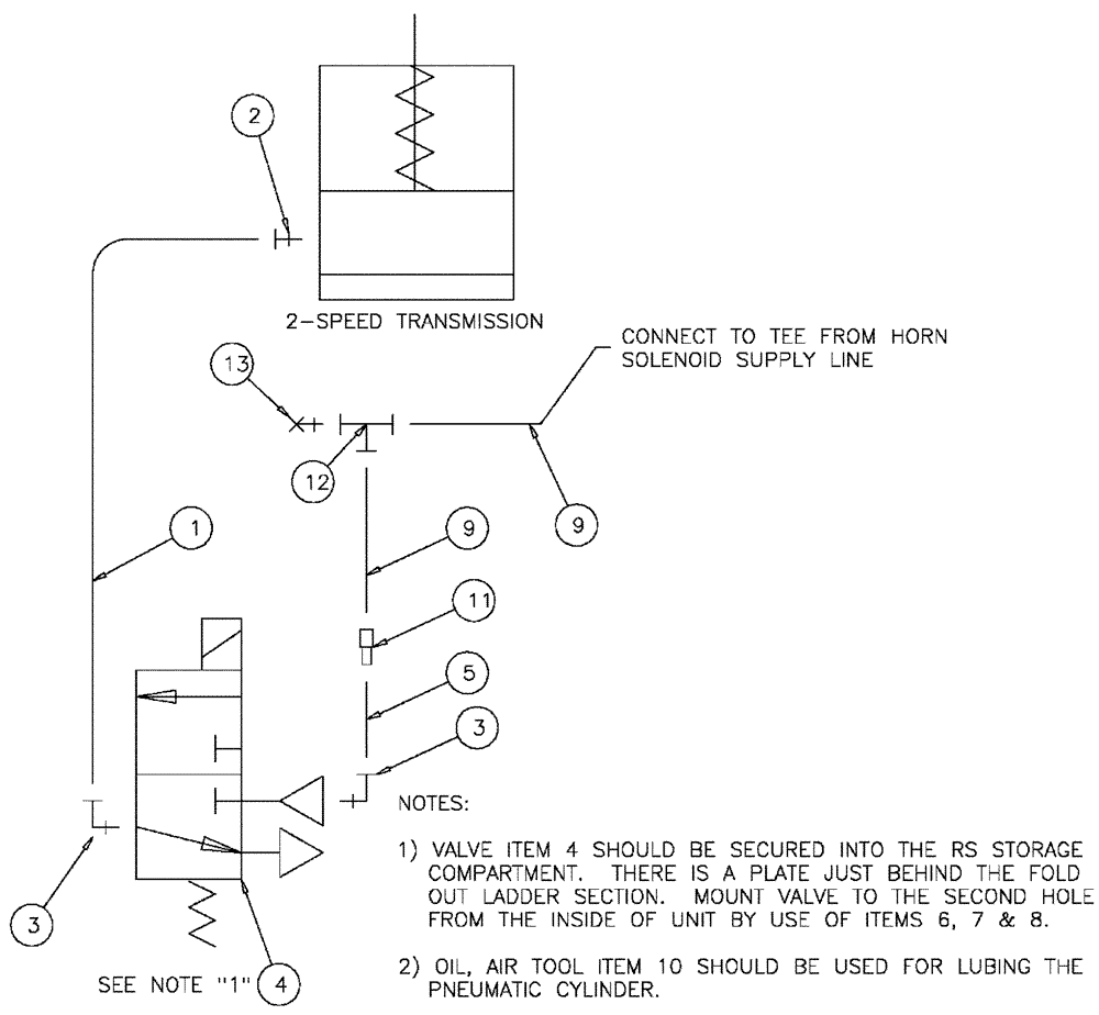 Схема запчастей Case IH FLX3010 - (07-014) - TWO-SPEED PNEUMATIC GROUP “BEFORE SERIAL # 6700" Pneumatics