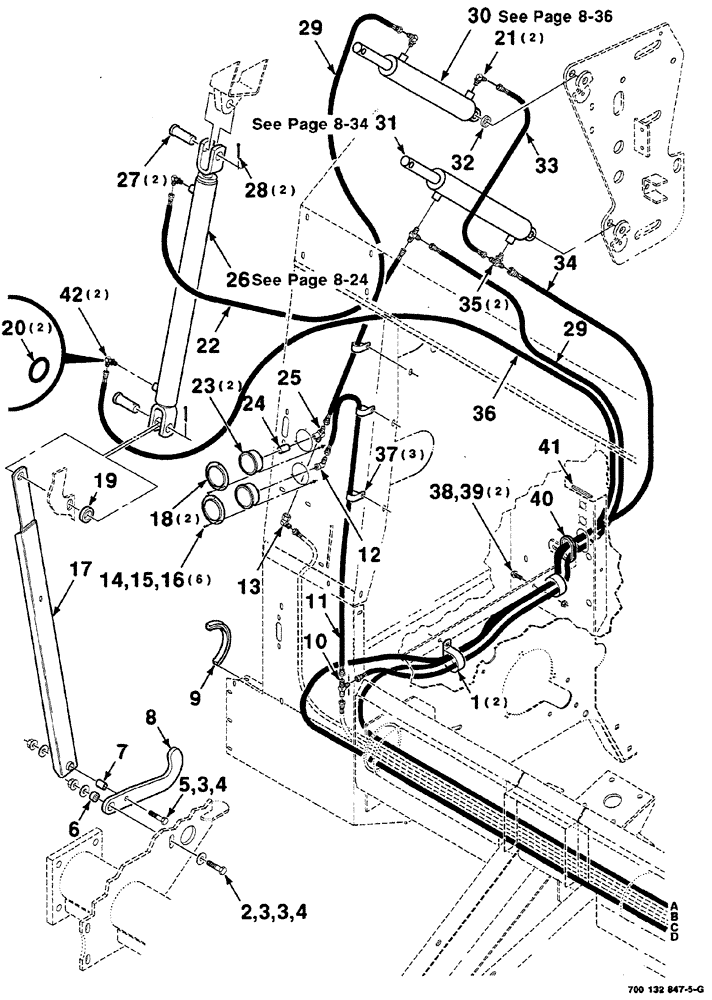 Схема запчастей Case IH RS561 - (08-016) - HYDRAULIC CONTROL ASSEMBLY-RIGHT (WITH MESH WRAP) (S.N. CFH0156400 AND LATER) (07) - HYDRAULICS