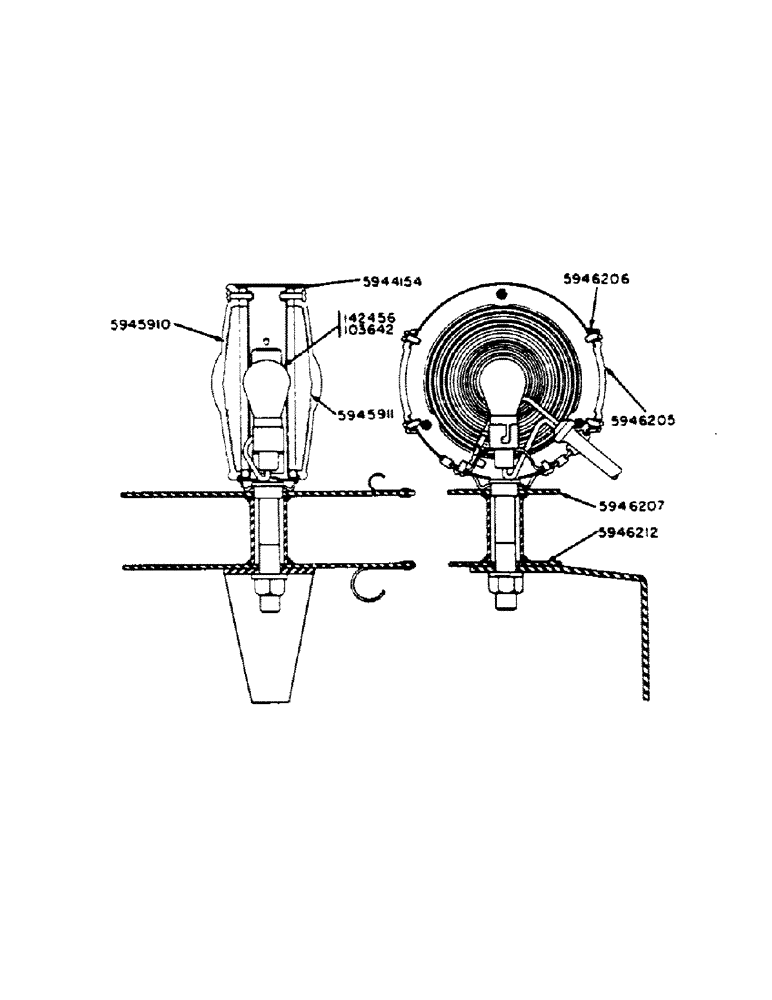 Схема запчастей Case IH 400-SERIES - (091) - PARTS FOR WARNING LAMP (04) - ELECTRICAL SYSTEMS