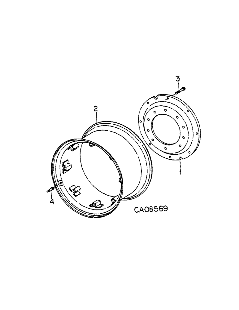 Схема запчастей Case IH 5488 - (15-01[A]) - WHEELS AND TRACTION, FRONT WHEELS, FOR ALL WHEEL DRIVE TRACTORS Wheels & Traction