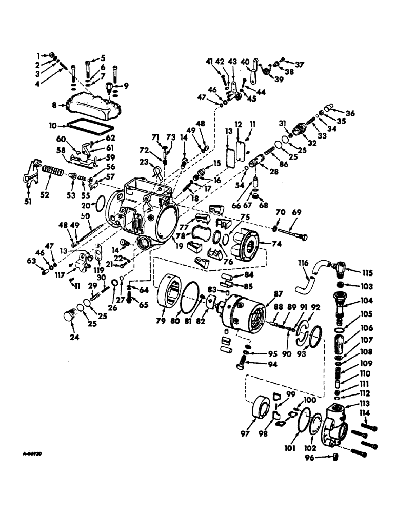 Схема запчастей Case IH 21206 - (E-10) - FUEL SYSTEM, FUEL INJECTION PUMP (02) - FUEL SYSTEM