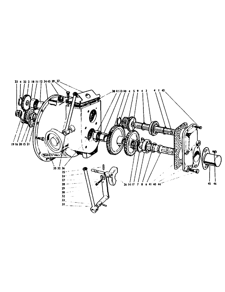 Схема запчастей Case IH 950 - (60) - POWER TAKE-OFF UNIT, ALL MODELS Auxiliary Drive Units