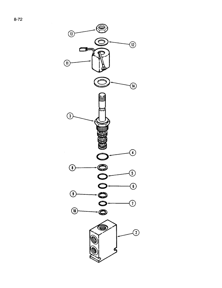 Схема запчастей Case IH 1640 - (8-72) - FEEDER AND SEPARATOR CLUTCH VALVE ASSEMBLY, MODULAR CONTROL (07) - HYDRAULICS