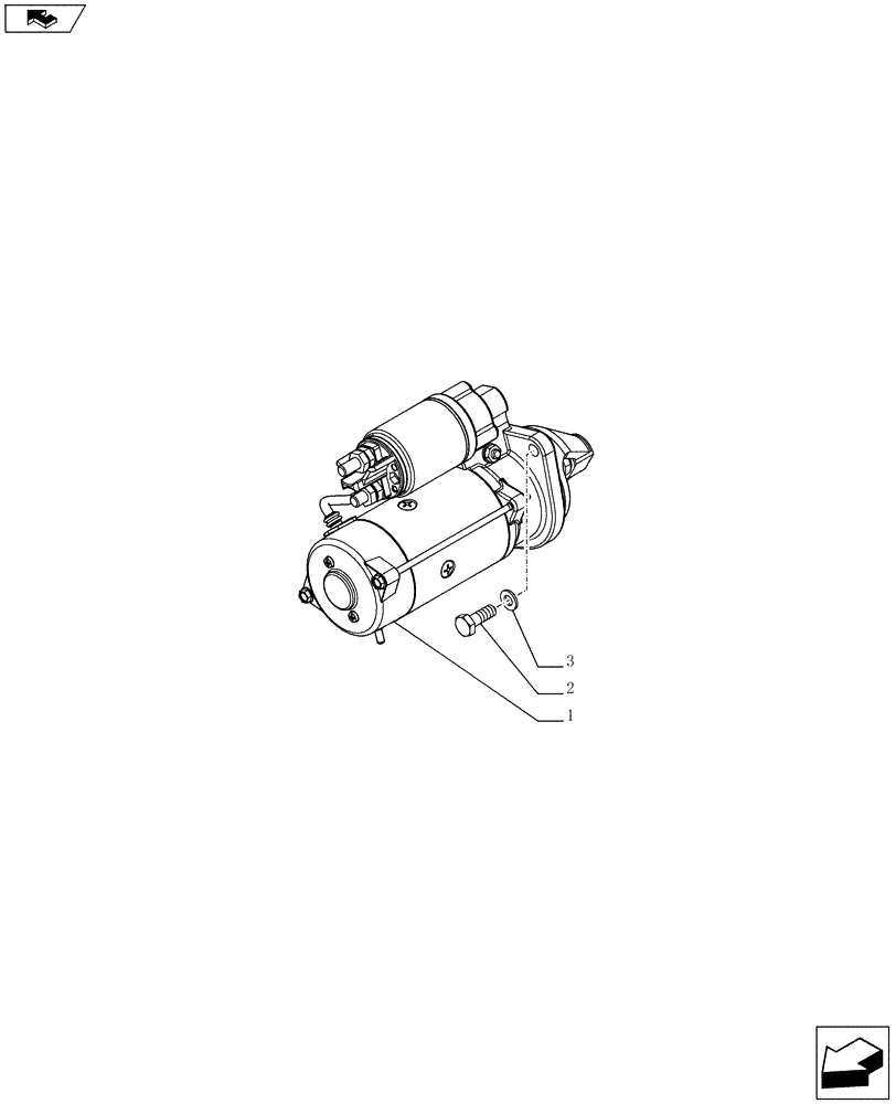 Схема запчастей Case IH FARMALL 75C - (55.201.01) - STARTER MOTOR (55) - ELECTRICAL SYSTEMS