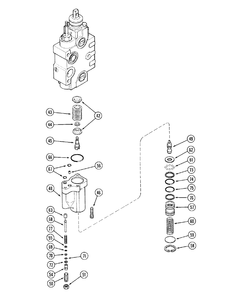 Схема запчастей Case IH 2394 - (8-094) - REMOTE VALVE BODY ASSEMBLY, WITH LOAD CHECK - A52404 (CONTINUED) (08) - HYDRAULICS