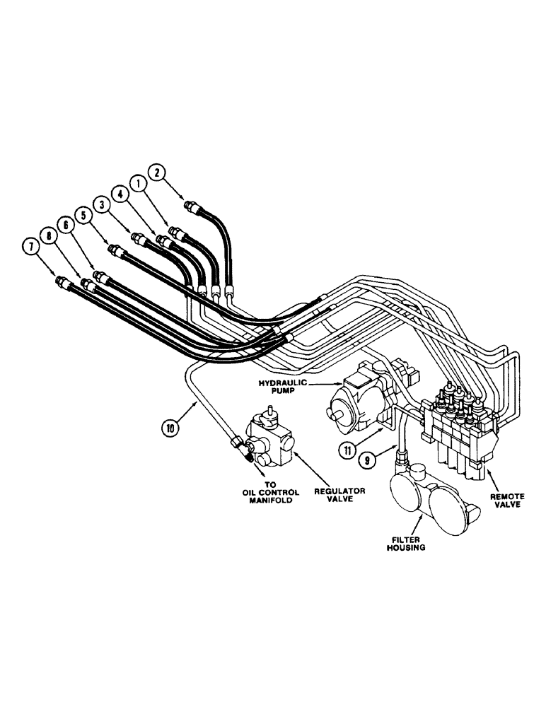 Схема запчастей Case IH 2294 - (1-014) - PICTORIAL INDEX, REMOTE HYDRAULICS (00) - PICTORIAL INDEX