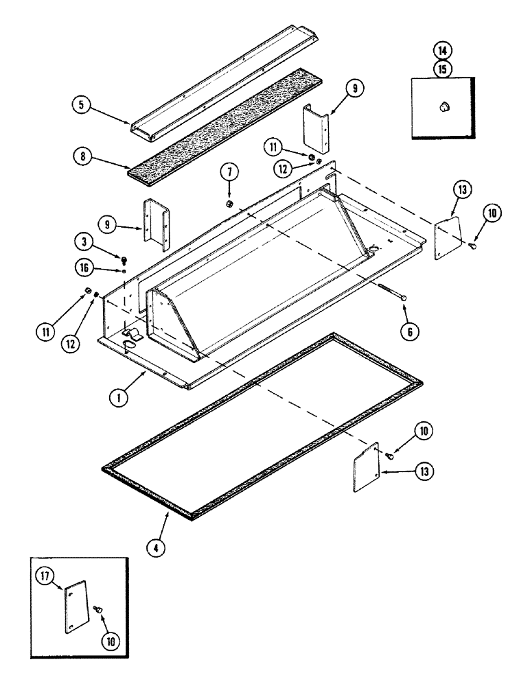 Схема запчастей Case IH 4694 - (9-462) - CAB, PLENUM, PRIOR TO CAB SERIAL NO. 12112500 (09) - CHASSIS/ATTACHMENTS