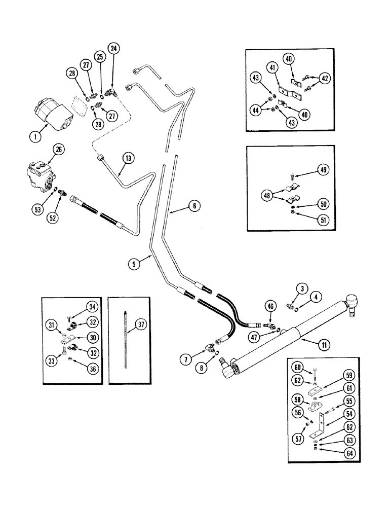 Схема запчастей Case IH 2394 - (5-06) - HYDROSTATIC STEERING SYSTEM (05) - STEERING