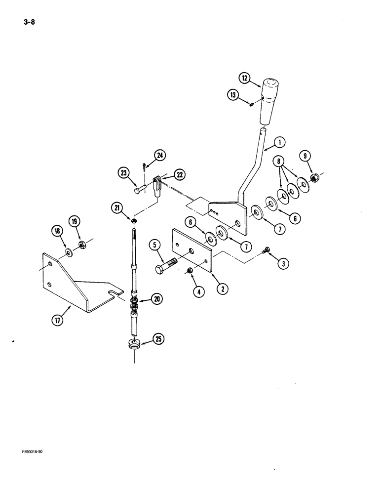 Схема запчастей Case IH 9150 - (3-08) - THROTTLE CONTROLS, ROPS (03) - FUEL SYSTEM