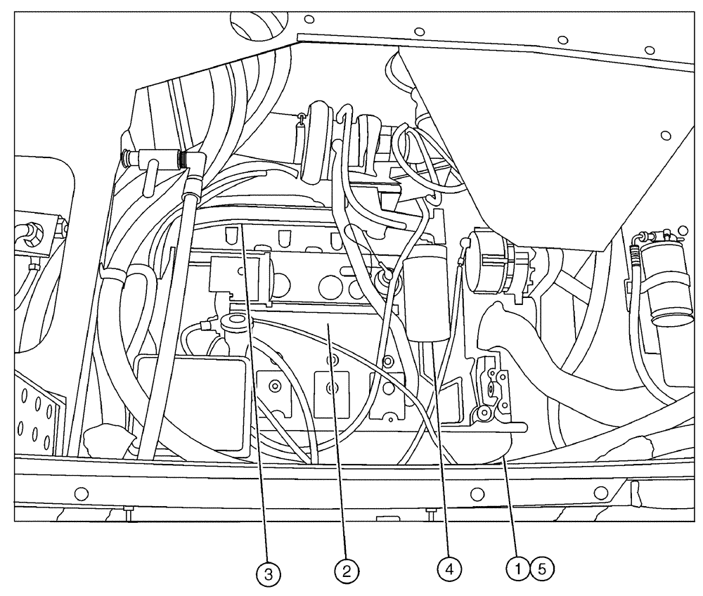 Схема запчастей Case IH 3150 - (03-003) - ENGINE PACKAGE (01) - ENGINE