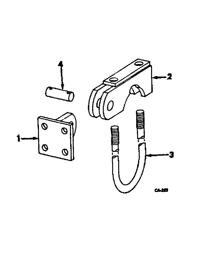 Схема запчастей Case IH 470 - (P-27) - WHEEL AXLE CLAMP ATTACHMENT, MULCHER TO 4 IN. AXLE 